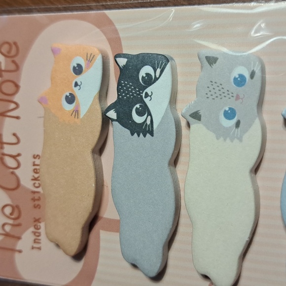 Cat Note Sticky Notes Set - Multicolor/ BUNDLE ONLY - Picture 2 of 3